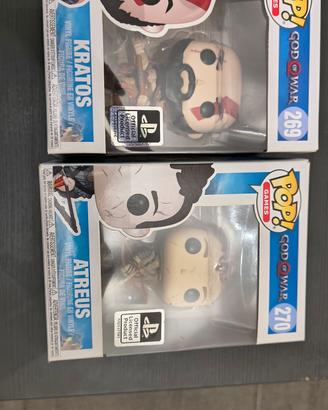 Funko pop +Action figure God of war Kratos/Atreus