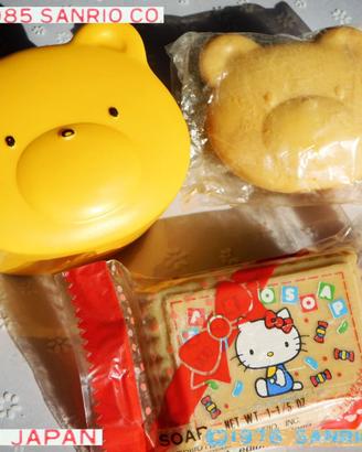 ✿ SANRIO VINTAGE 1976 Hello Kitty Saponetta mignon