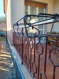 7 portavasi/ balconette vintage in ferro battuto