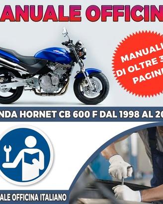 Manuale Officina Honda CB 600F Hornet 1998 al 2002