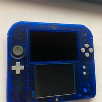 Nintendo 2ds blu trasparente