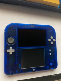 Nintendo 2ds blu trasparente