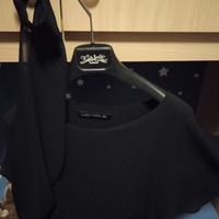 camicia nera donna zara