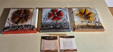 quadi in tela dipinti a mano