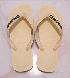 HAVAIANAS BRASILLOGO uomo donna 37 38 piscina mare