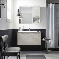 MOBILE BAGNO CON SPECCHIO GRIGIO