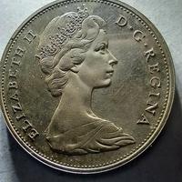 N 2 PEZZI 1 DOLLARO CANADESE 1965/1966 SPL