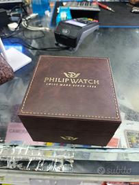 scatola Philip Watch per orologi in pelle nuova 