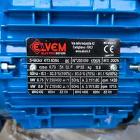 motore eletrico tifase B5 0,75KW Nuovo