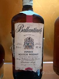 Lotto di 4 bottiglie Ballantines whisky anni 80