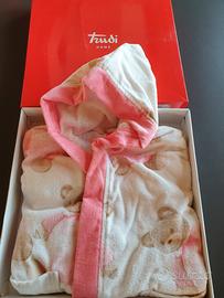 Accappatoio bambina rosa