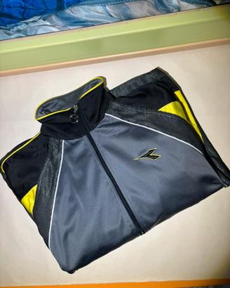 Diadora Giacca Ragazzo Taglia S Nero Giallo