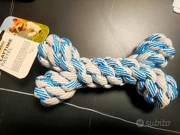 Gioco cane osso in corda Croci 20 cm nuovo