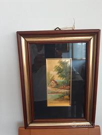 quadro Barj Buzzoni lamina in oro,