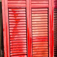 Infissi alluminio rosso