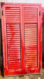 Infissi alluminio rosso