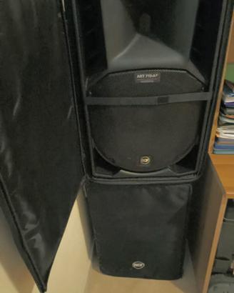 Casse attive RCF ART 715-A con cover