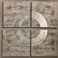 Set 4 quadri decorativi