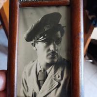 Antico Portafoto Pilota Regia Aeronautica