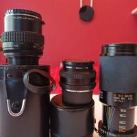 3 Obiettivi: zoom, tele e macro