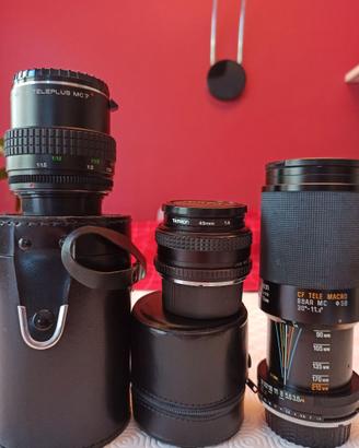3 Obiettivi: zoom, tele e macro