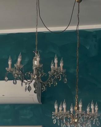 lampadari cristallo vintage epoca 