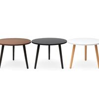 Tavolo Tavolino Rotondo Moderno 3 Gambe Ø45,5 h39