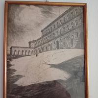 6 quadri acquaforte stile Francesco Chiappelli