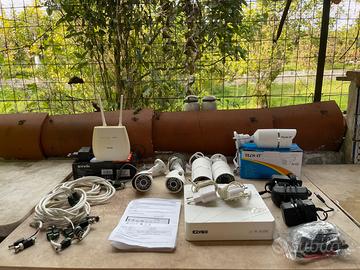 Video sorveglianza completa di dvr cinque telecame