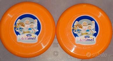 Frisbee Danone Actimel Arancioni due pezzi