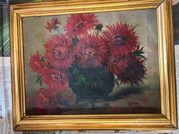 Quadro fiori dalie