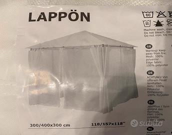 LAPPON Zanzariera per Gazebo 3x3m NUOVA