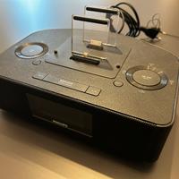 Radiosveglia con dock lightning e 30 pin