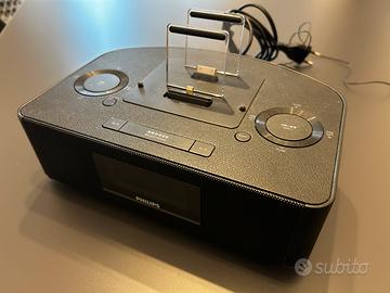Radiosveglia con dock lightning e 30 pin