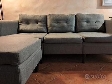 Divano ad angolo 3 posti chaise lounge