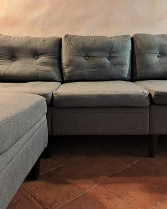 Divano ad angolo 3 posti chaise lounge