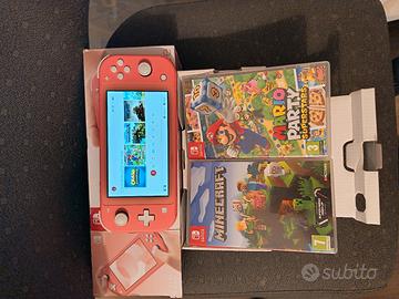 Nintendo switch Lite Pink + 2 giochi