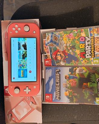 Nintendo switch Lite Pink + 2 giochi