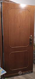 Porta marrone d’ingresso blindata subito disponib