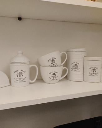 Set barattoli ceramica per cucina Sweet Home