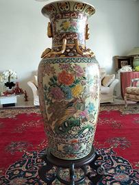 Vaso in porcellana stile orientale grandi dimensio