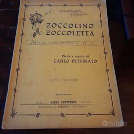 Operetta fiaba Zoccolino Zoccoletta C. Pettinato