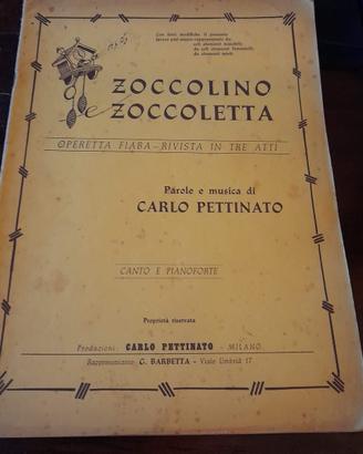 Operetta fiaba Zoccolino Zoccoletta C. Pettinato