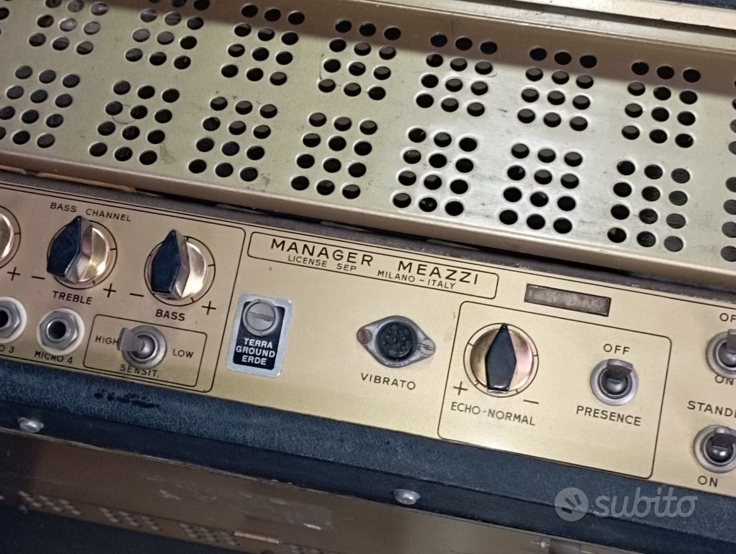 Meazzi Paramount • Amplificatore valvolare per chitarra • metà anni '60 -  Nero