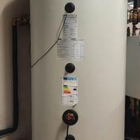 Caldaia pellet 28 kW con puffer 500 litri