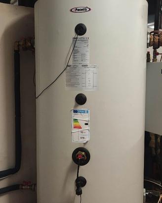 Caldaia pellet 28 kW con puffer 500 litri