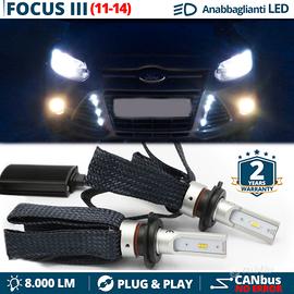 Lampade LED H7 per Ford Focus 3 CANbus 6500K 8000L