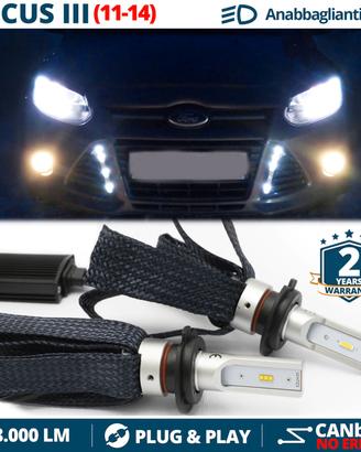 Lampade LED H7 per Ford Focus 3 CANbus 6500K 8000L
