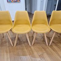 4 sedie Giallo ocra Maison du Monde