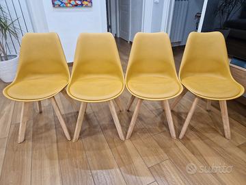 4 sedie Giallo ocra Maison du Monde
